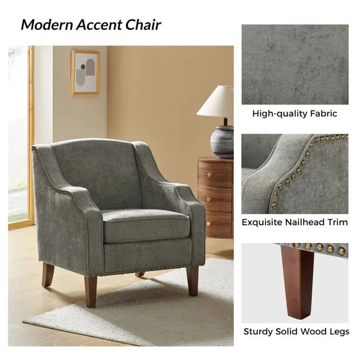 Xeler Modern Upholstered Armchair Set of Accent Chairs for