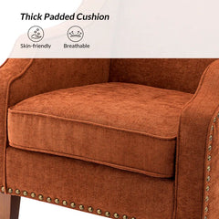 Xeler Modern Upholstered Armchair Set of 2 Accent Chairs for Living Room & Lounge