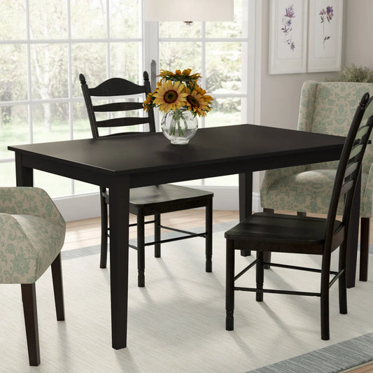 Kegsiko Modern Rectangular Shape Dining Table - Wooden Bazar