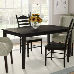 Kegsiko Modern Rectangular Shape Dining Table - Wooden Bazar