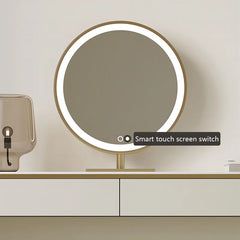 Amaurys Vanity dressing table with mirror, light and stool