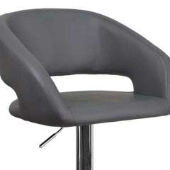 Amberlie Swivel Modern Upholstered Adjustable-Height Bar stool