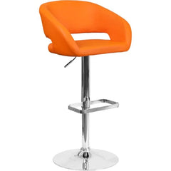 Amberlie Swivel Modern Upholstered Adjustable-Height Bar stool