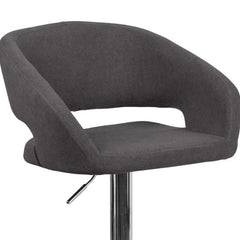Amberlie Swivel Modern Upholstered Adjustable-Height Bar stool