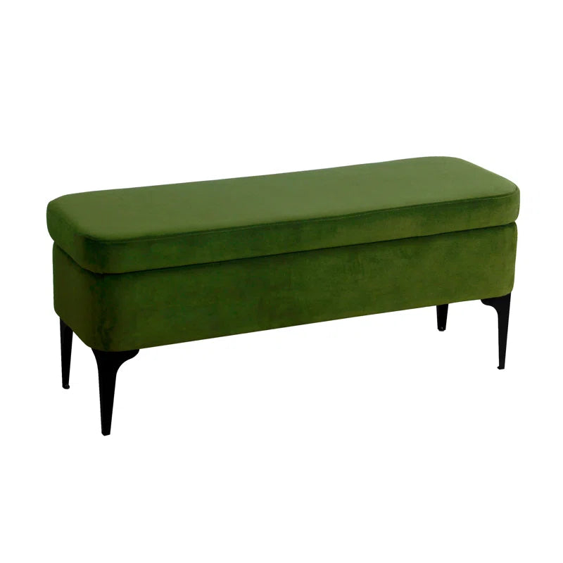 Dakker Upholstered Storage Bench - Wooden Bazar