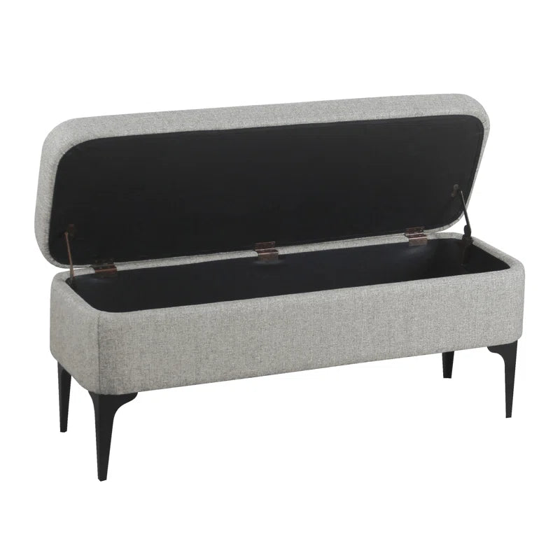 Dakker Upholstered Storage Bench - Wooden Bazar