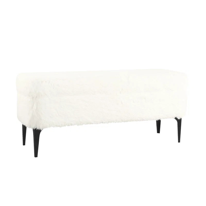 Dakker Upholstered Storage Bench - Wooden Bazar