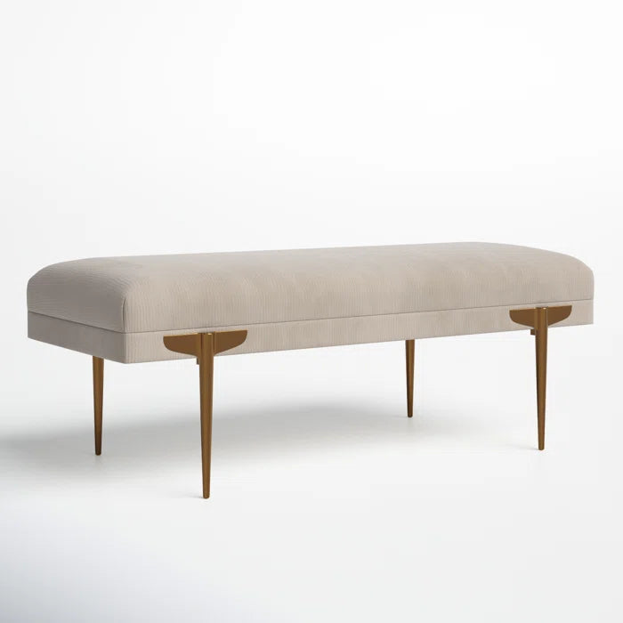 Salpiosta Velvet Bench for Modern Living - Wooden Bazar