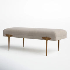 Salpiosta Velvet Bench for Modern Living - Wooden Bazar