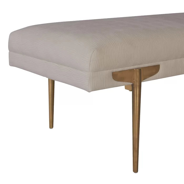 Salpiosta Velvet Bench for Modern Living - Wooden Bazar