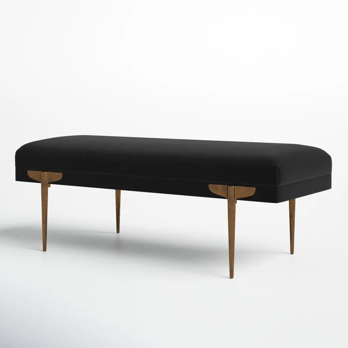 Salpiosta Velvet Bench for Modern Living - Wooden Bazar