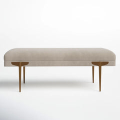 Salpiosta Velvet Bench for Modern Living - Wooden Bazar