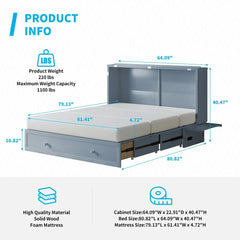 Shivank Murphy Storage Bed with Mattress - Wooden bazar