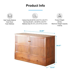 Shivank Murphy Storage Bed with Mattress - Wooden bazar
