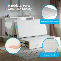 Shivank Murphy Storage Bed with Mattress - Wooden bazar