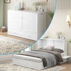 Shivank Murphy Storage Bed with Mattress - Wooden bazar