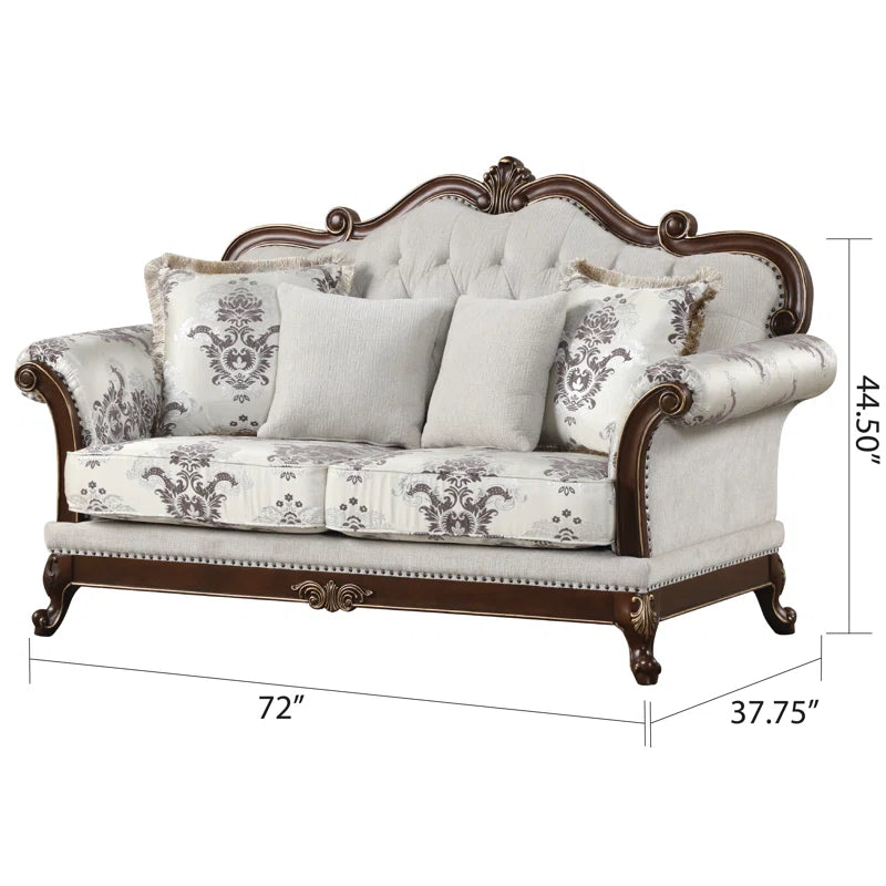 Ananditas Living Room Luxury Sofa Set - Wooden Bazar