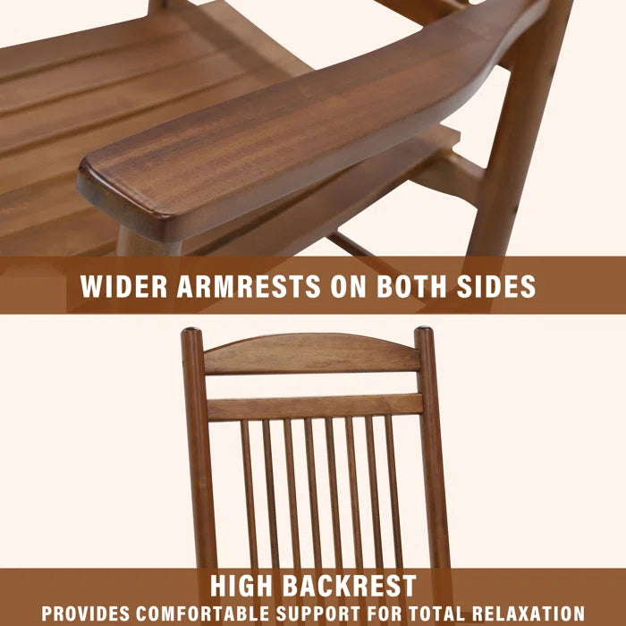 Anarosa Outdoor Rocking Chair - Wooden Bazar