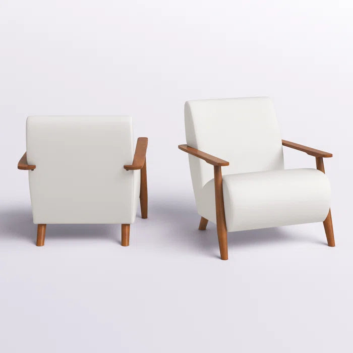 Sakiin Upholstered Armchair (Set of 2) - Wooden Bazar
