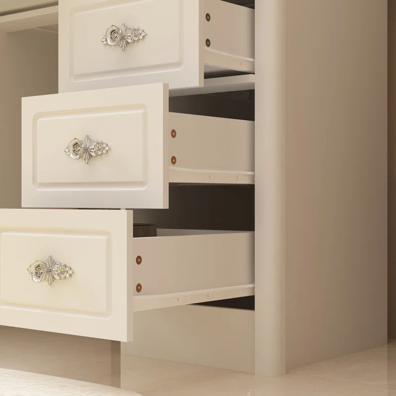 Onkar 9-Drawer Vanity With 3-Mirror - Wooden bazar