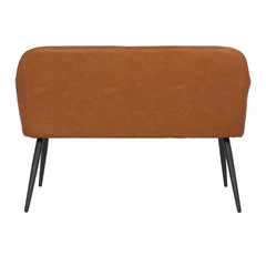 Cantinlor  Faux Leather Upholstered Bench - Wooden bazar