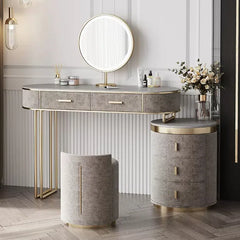 Anni Vanity dressing table with lighted mirror and stool