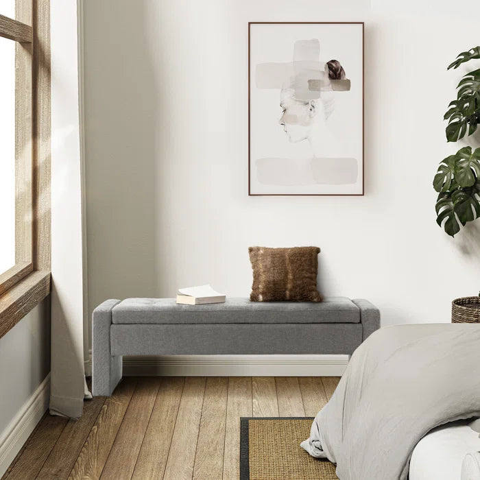 Capsicum Modern Tufted Upholstered Storage Bench