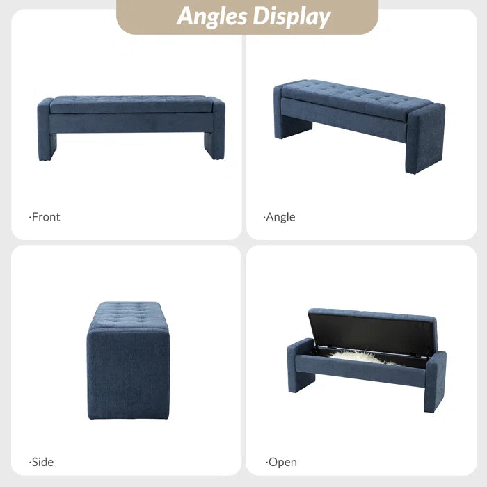 Capsicum Modern Tufted Upholstered Storage Bench