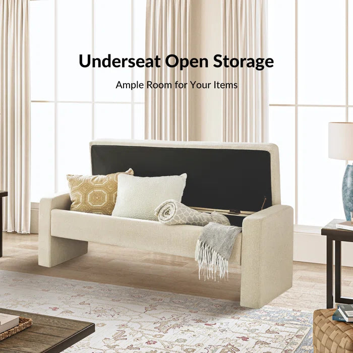 Kapgemini Modern Tufted Upholstered Storage Bench