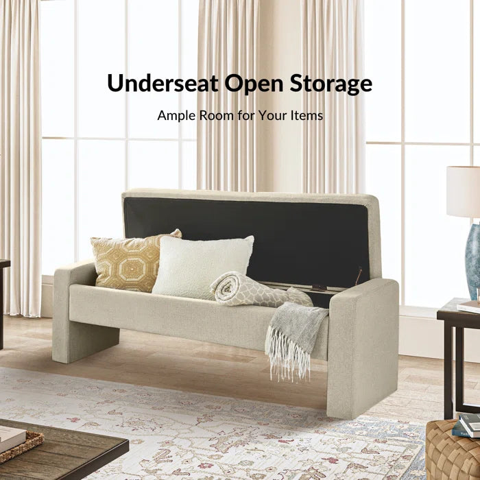 Kapgemini Modern Tufted Upholstered Storage Bench