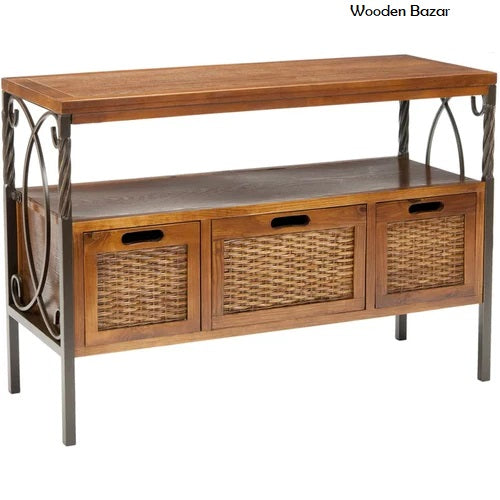 Aprille 36" Solid Wood Console Table -Wooden Bazar