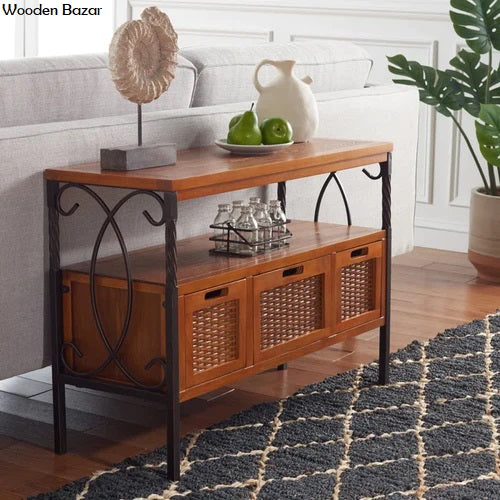 Aprille 36" Solid Wood Console Table -Wooden Bazar
