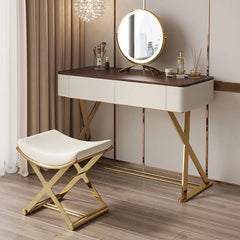 Arantser Vanity dressing table with lighted mirror and stool