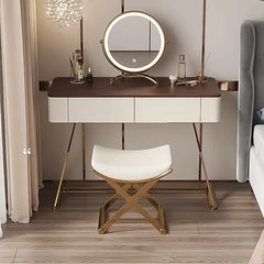 Arantser Vanity dressing table with lighted mirror and stool