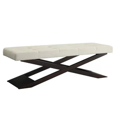 Lysino Upholstered Bench - Wooden Bazar