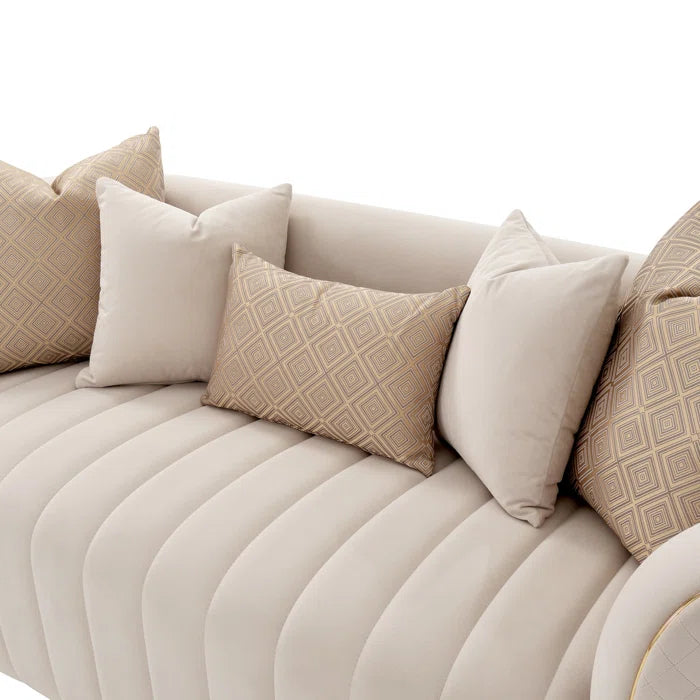 Arianaz 7 - Piece Velvet Living Room Set Luxury Sofa Set