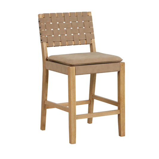 Arleathaz Swivel Upholstered Counter and bar Stool