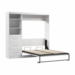Murphy Bed with Shelving and Drawers - Wooden Bazar