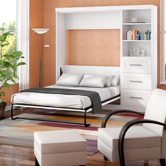 Murphy Bed with Shelving and Drawers - Wooden Bazar