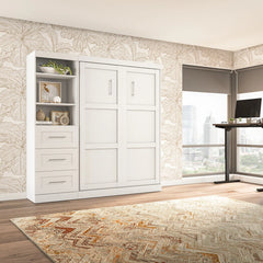 Murphy Bed with Shelving and Drawers - Wooden Bazar