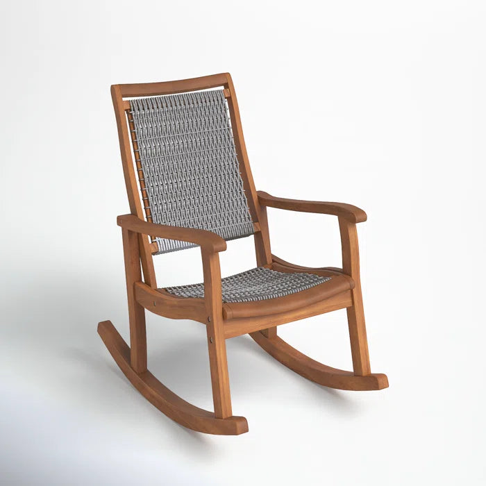 Kalleyson Solid Wood Rocking Chair - Wooden Bazar