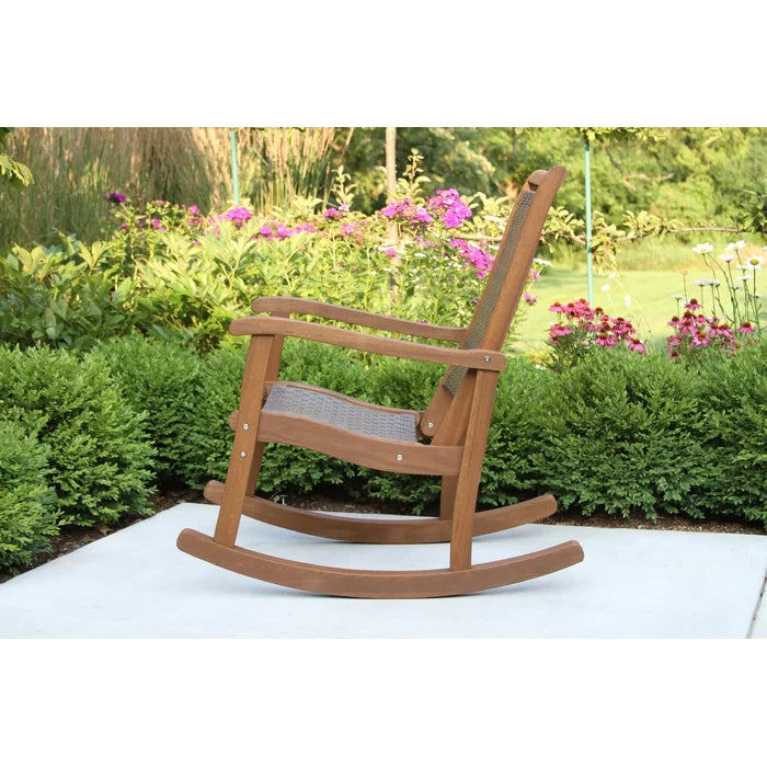 Kalleyson Solid Wood Rocking Chair - Wooden Bazar