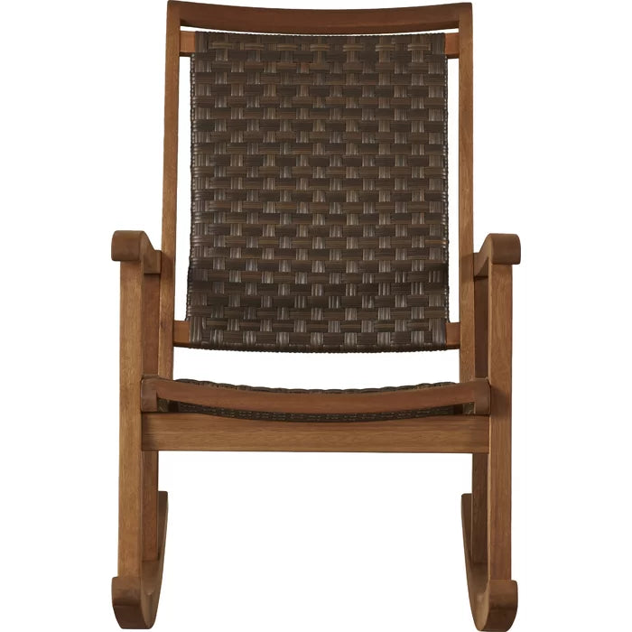 Kalleyson Solid Wood Rocking Chair - Wooden Bazar