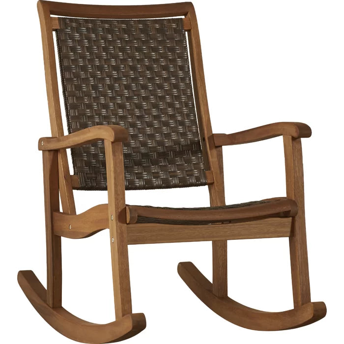 Kalleyson Solid Wood Rocking Chair - Wooden Bazar