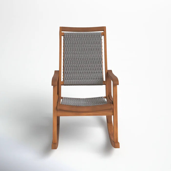 Kalleyson Solid Wood Rocking Chair - Wooden Bazar