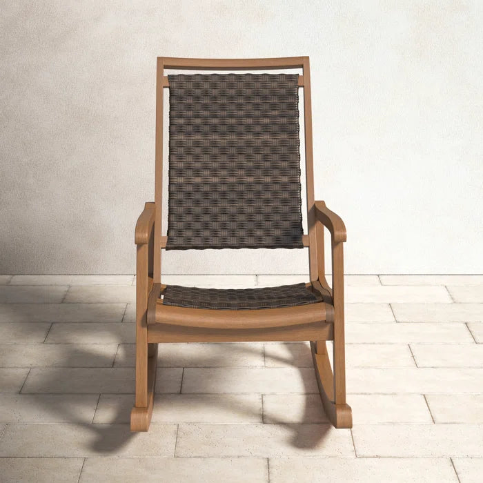 Kalleyson Solid Wood Rocking Chair - Wooden Bazar