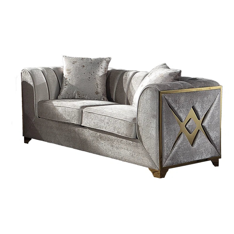 Arrono 3 - Piece Velvet Living Room Luxury Sofa Set