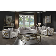 Arrono 3 - Piece Velvet Living Room Luxury Sofa Set
