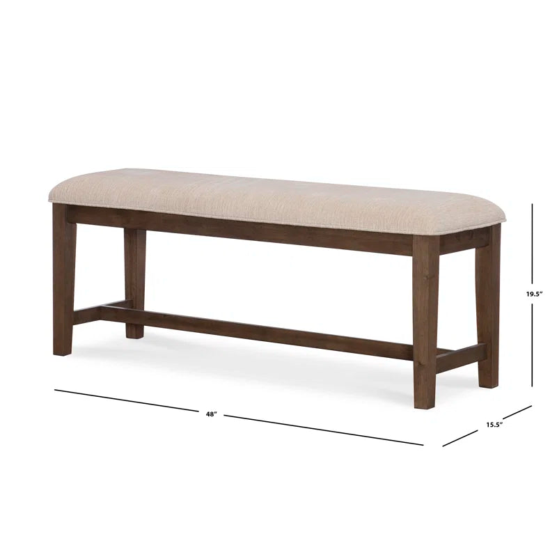 Zailex Upholstered Bench - Wooden Bazar