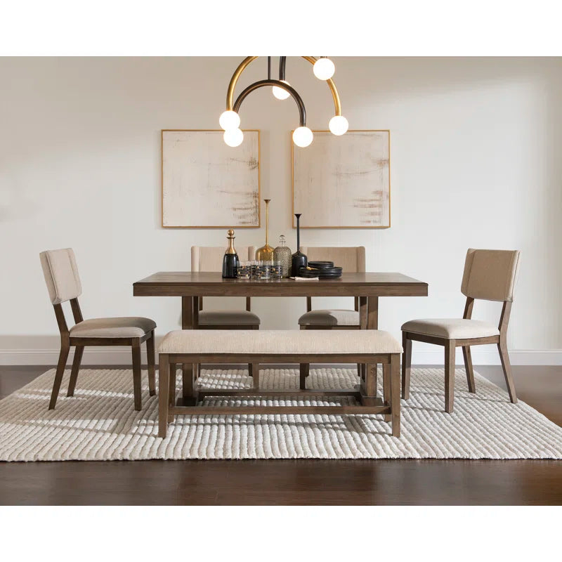 Zailex Upholstered Bench - Wooden Bazar